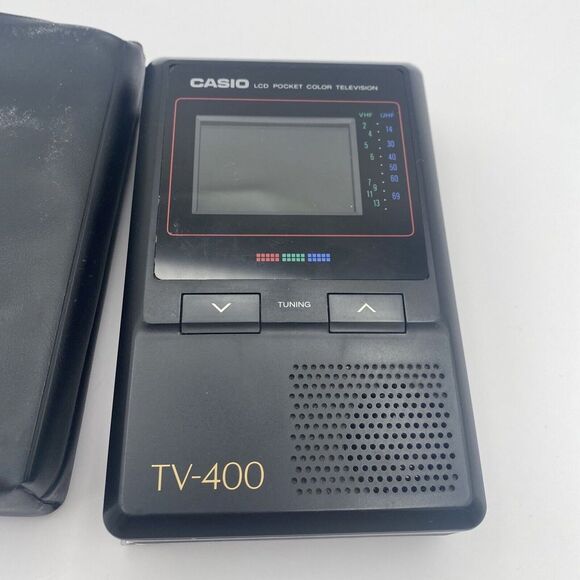 Casio TV-400V LCD Pocket Color Handheld TV Television VHF UHF Excellent Shape - Picture 2 of 7